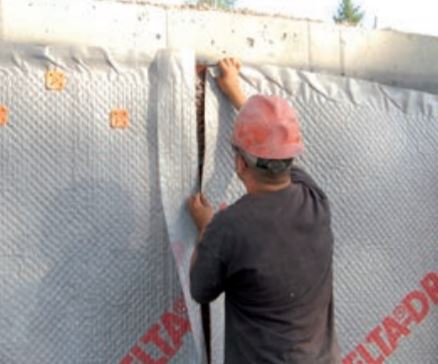 Delta Drain Drainage Composite - 8' x 65'7"