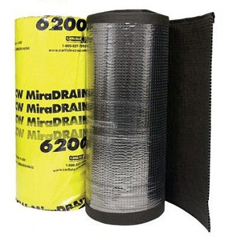 Man installing MiraDRAIN in vertical application