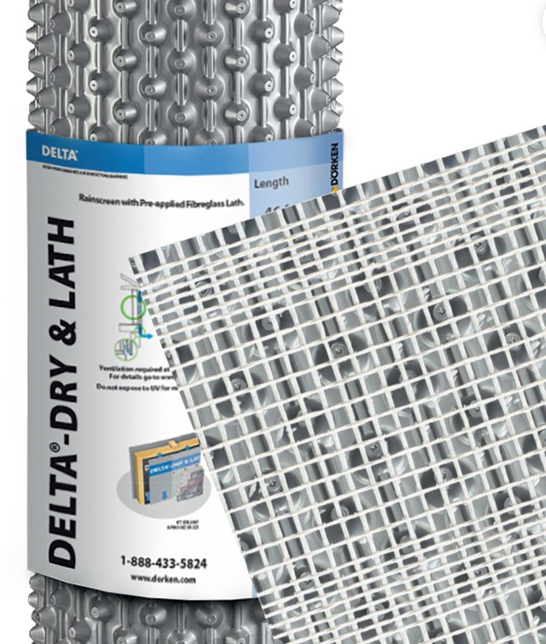 Delta Dry & Lath – Rainscreen & Fiberglass Lath – 3.3' x 46