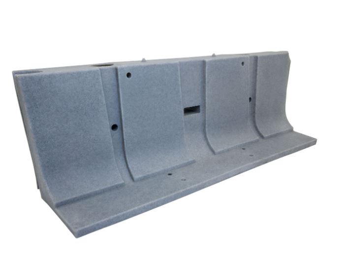 Muscle Wall 2' system as a flood barrier